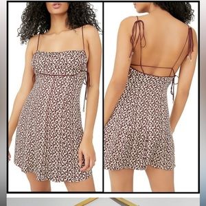 Free People Kai printed mini dress NWOT’s